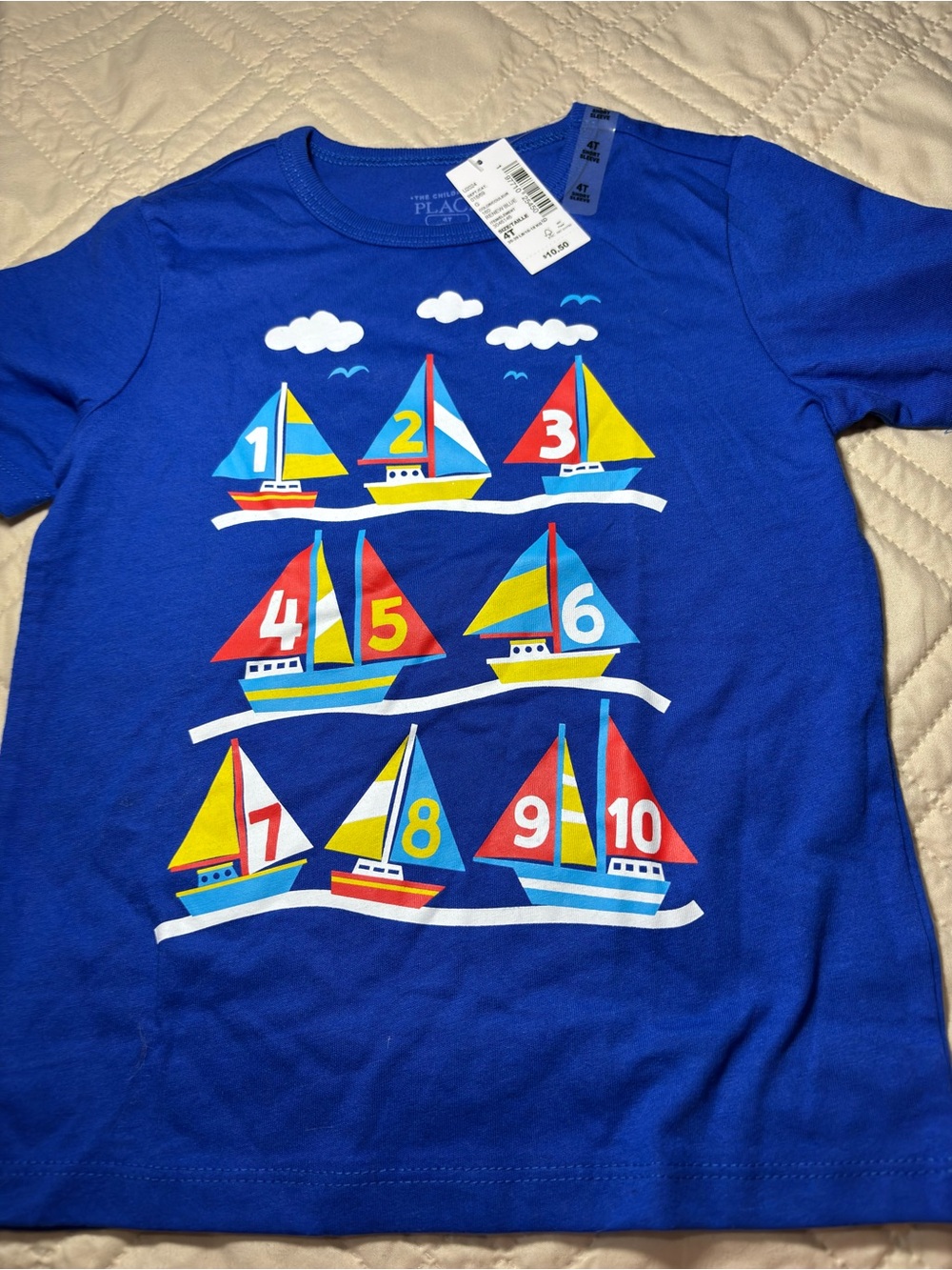 Children's Place 4T Sailboat Number Graphic Tee